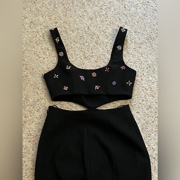 CINQ À SEPT Embellished Cutout Dress size 0 - Picture 10 of 14